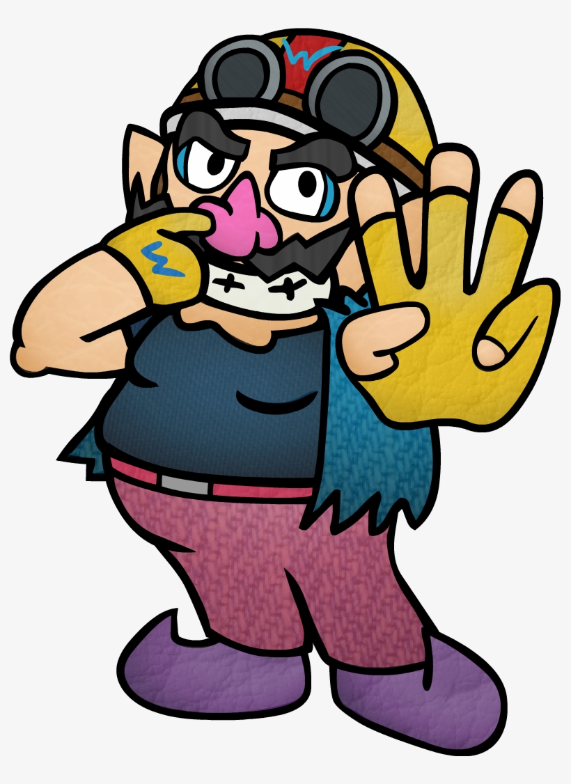 Wario In His Biker Outfit As He Appears In Brawl Minus - Brawl Minus Art, transparent png download