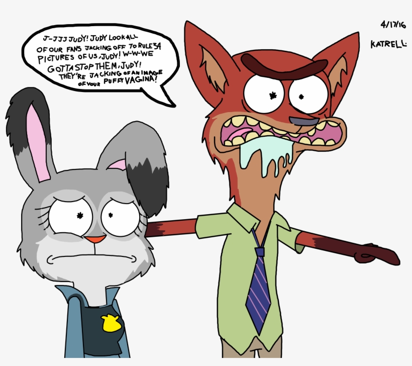 Nick And Judy Rick Morty Parody By - Rick And Morty Furry, transparent png download