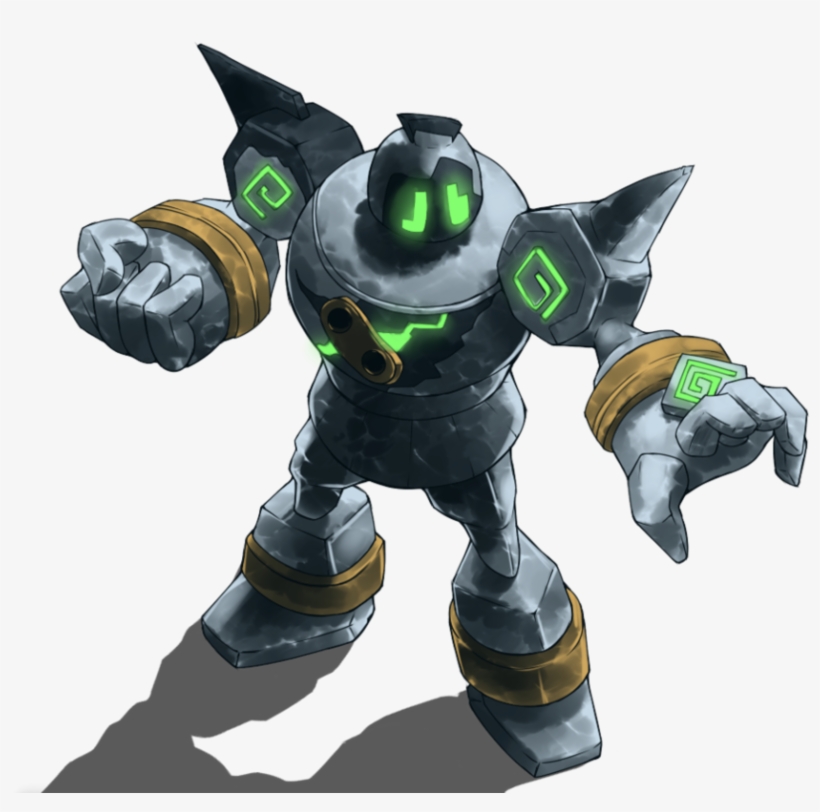 434 Kb Png - Shiny Golurk Sugimori Art, transparent png download
