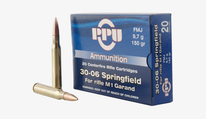 Ppu Pp3006g Standard Rifle 30-06 Springfield 150 Gr - Prvi Partizan, transparent png download