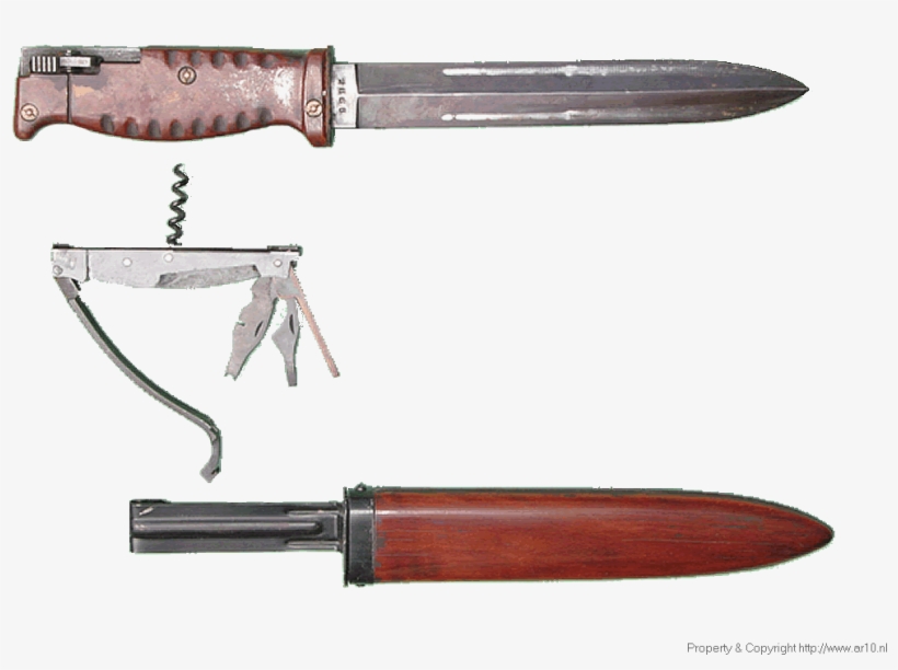 For The First Model Rifle Made By Ai There Was No Bayonet - Hunting Knife, transparent png download