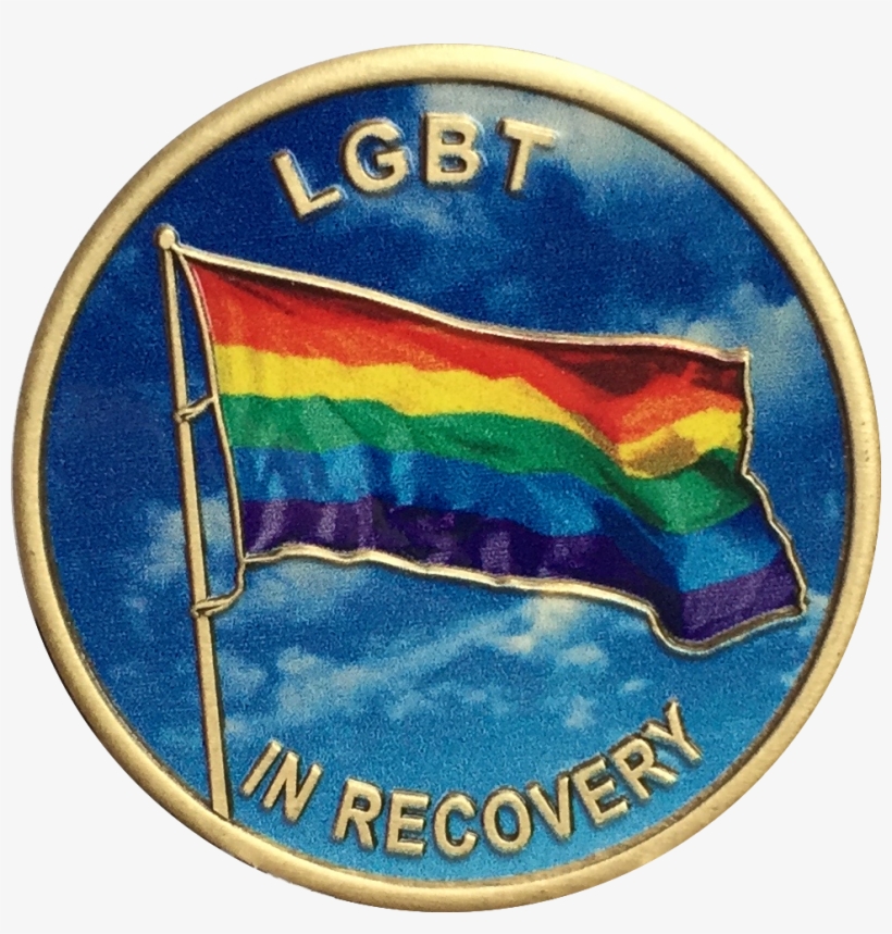 Lgbt In Recovery Bronze Rainbow Flag Color Sobriety, transparent png download