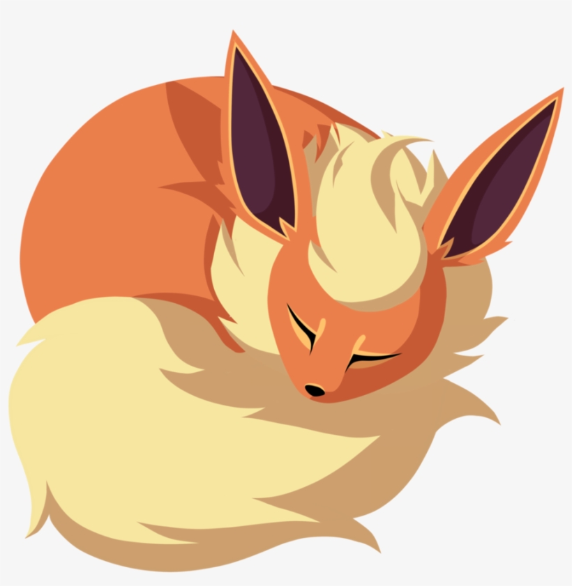 Sleeping Flareon, transparent png download