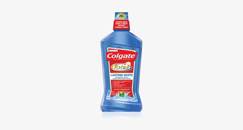 Free Colgate Mouthwash/toothpaste And $0 - Colgate Total Lasting White Polar Freshmint, transparent png download