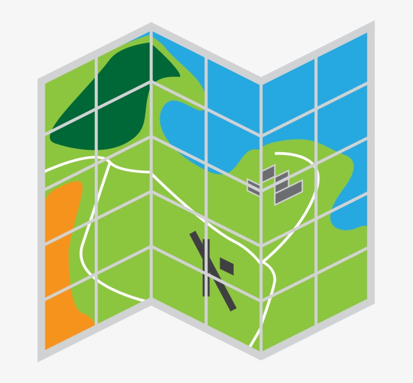 This Free Icons Png Design Of Folded Map, transparent png download