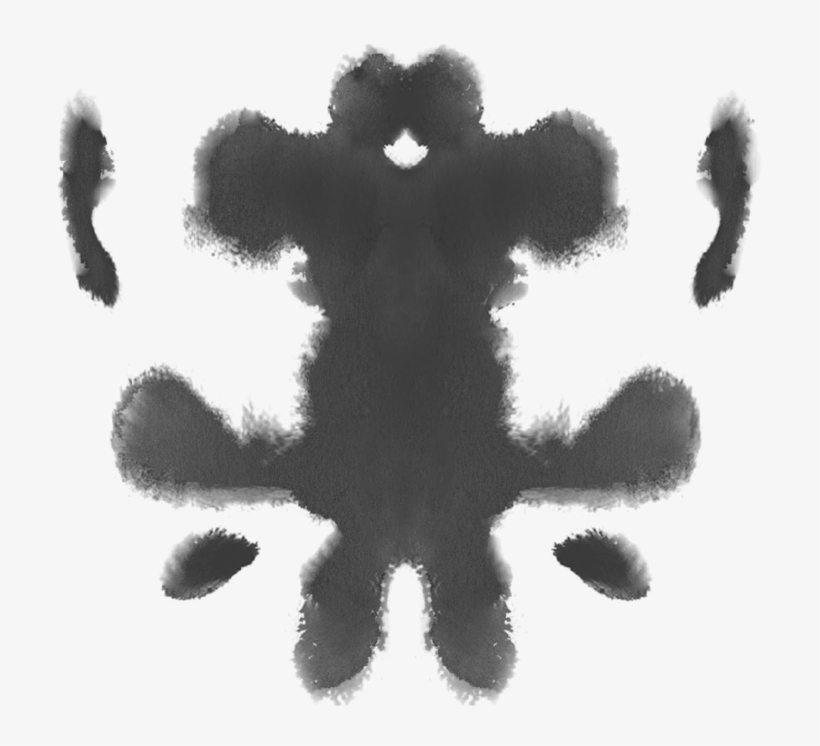 Watchmen Rorschach Face Juniors V Neck T Shirt - Rorschach Watch, transparent png download