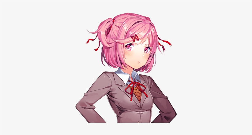 I-it's Not Like I Like You Or Whatever - Doki Doki Literature Club Natsumi, transparent png download