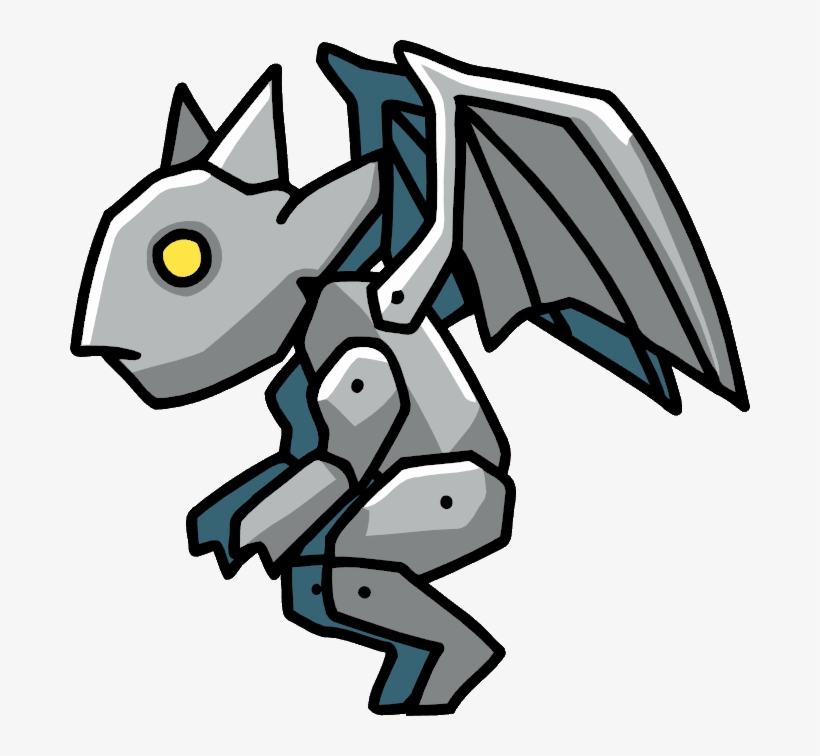 Gargoyle Clipart Side View - Mythical Creatures In Scribblenauts Remix, transparent png download