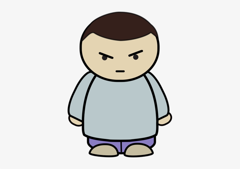 Angry Boy Public Domain Vectors - Angry Character Png, transparent png download