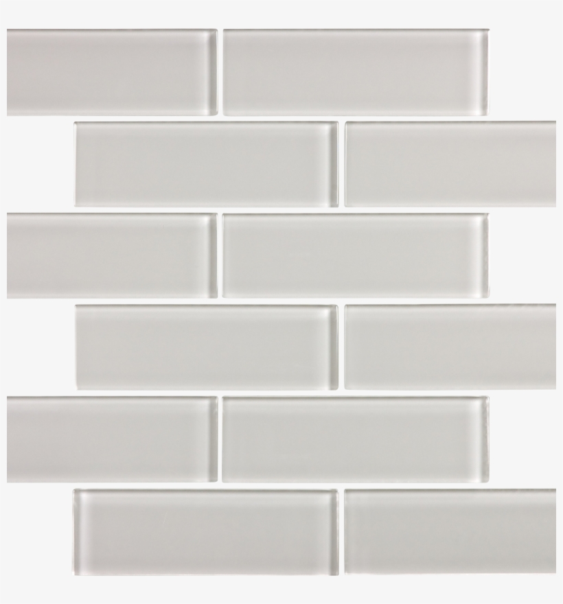 Mist Gloss Glass Brick Mosaic 2" X 6" - The Tilery, transparent png download