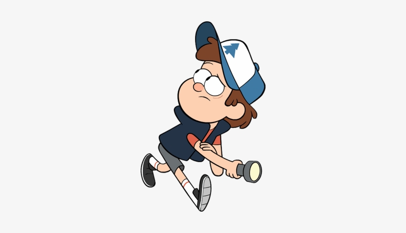 Dipper Pines Holding Flash Light - Gravity Falls Dipper Png, transparent png download