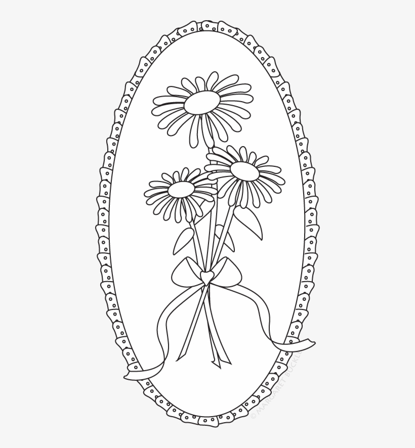 Digi Ditto » Mother's Day Bouquet Free Digital Stamp - Embroidery, transparent png download