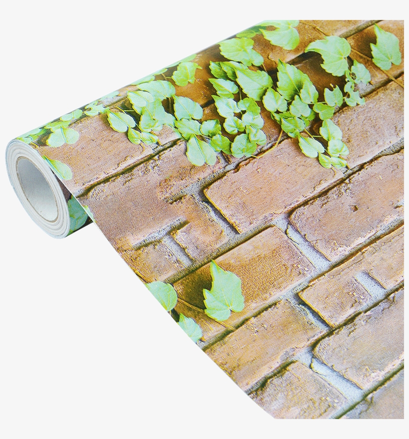 Self Adhesive Wallpaper Thick Ivy 3d Wall Brick Wall - Simplelife4u Brick Pattern Shelf Liner Drawer Covering, transparent png download