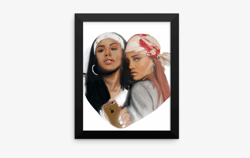 Aaliyah Rihanna Framed Art - Picture Frame, transparent png download