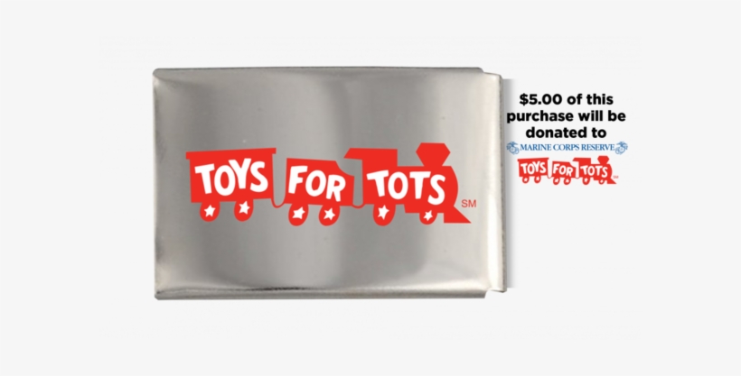 C4 X Toys For Tots Red Train Metal Classic Buckle - Toys For Tots, transparent png download