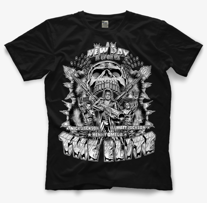 The Elite T-shirt Design - Slayer Black And White T Shirt, transparent png download