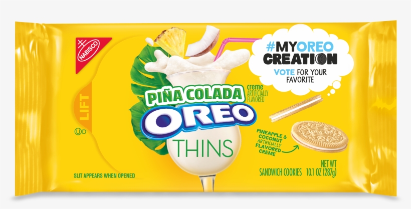 Oreo Thins Pina Colada Sandwich Cookies - Pina Colada Oreo Thins, transparent png download