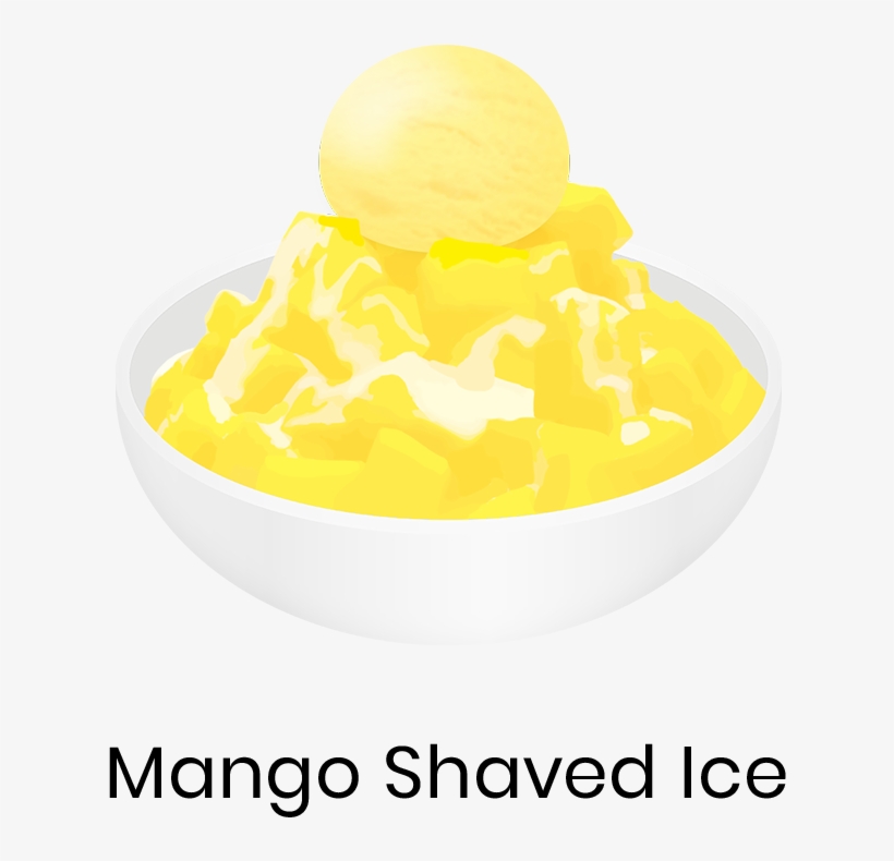 Mango Shaved Ice Mango Shaved Ice Is A Bowl Of Shaved - Butter, transparent png download