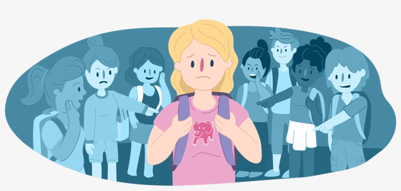 People Pointing And Saying Mean Things To A Girl Who - Bullying Kids Helpline, transparent png download