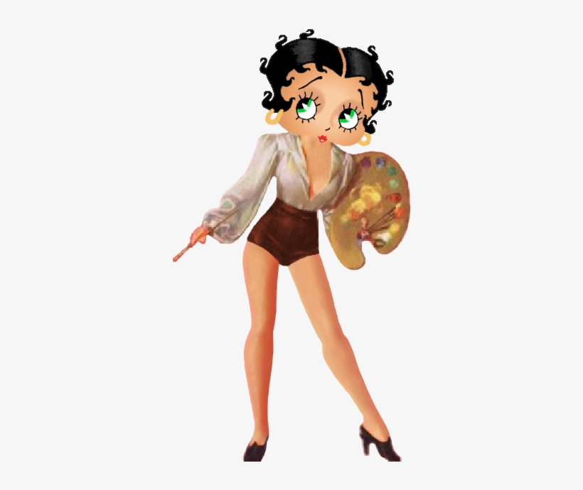 Artist Betty - Betty Boop, transparent png download
