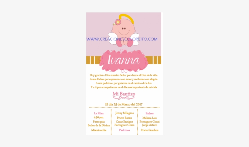 Capillo Ivanna - Doy Gracias A Dios Nuestro Señor Por Darme El Don De, transparent png download