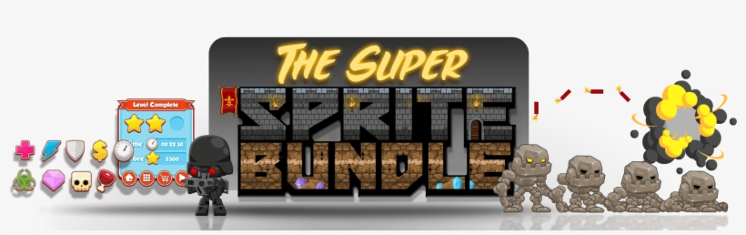 Super Sprite Bundle Header - Sprite, transparent png download