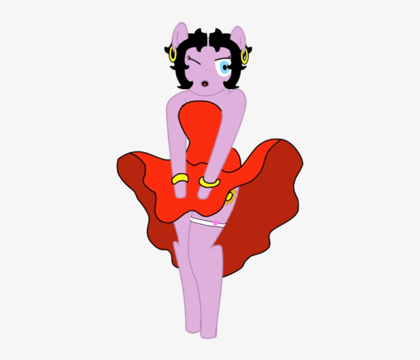 Hermp, Betty Boop, Bipedal, Crossover, Pony, Safe - Drawing, transparent png download