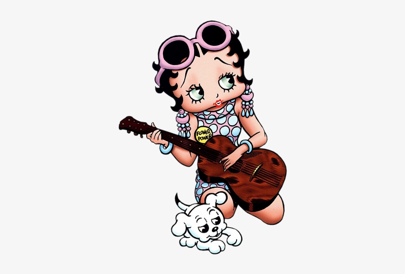 Tubes Png Betty Boop 1tubes Png Betty Boop 3 » - Betty Boop Playing A Guitar, transparent png download
