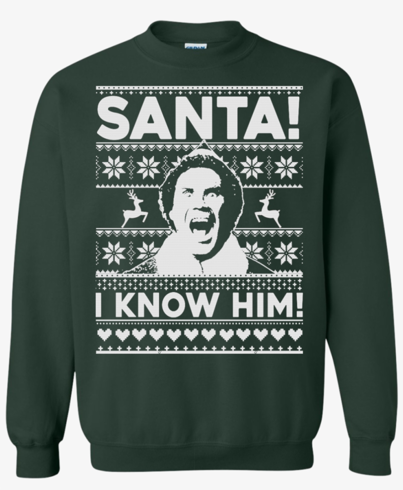 Buddy The Elf Sweatshirt, T-shirt - Buddy The Elf Sweatshirt, T-shirt - Custom Ultra Cotton, transparent png download
