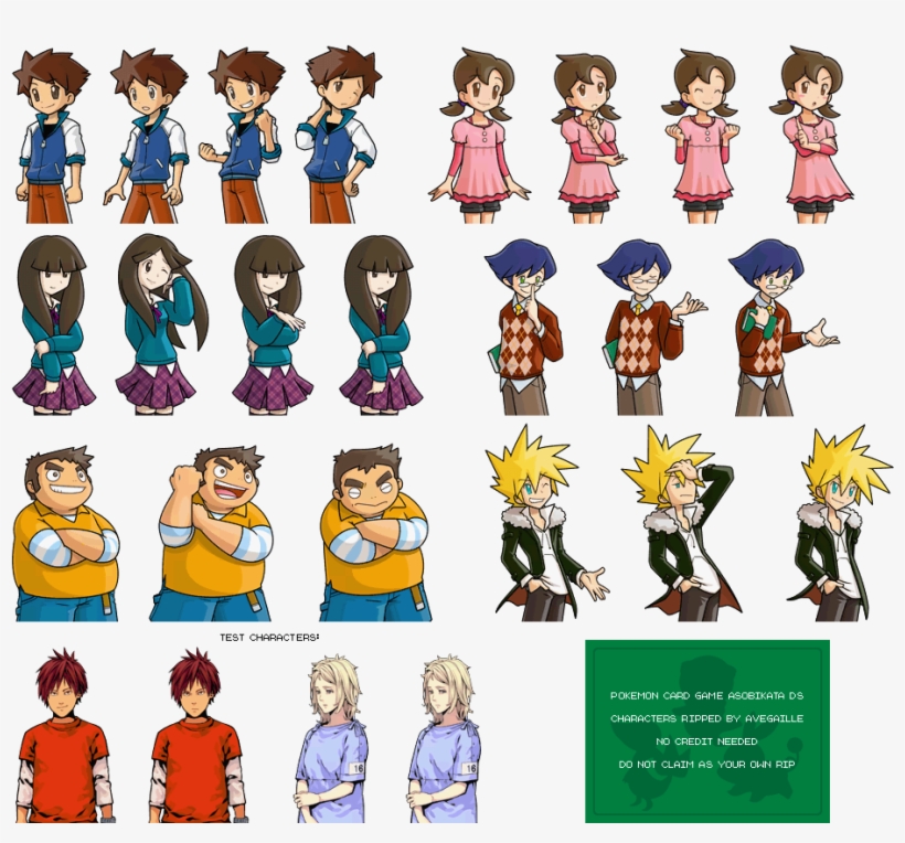 Click For Full Sized Image Characters - Pokemon Card Game How To Play Ds, transparent png download