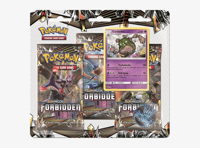 Sun & Moon Forbidden Light 3-pack Blister - Pokemon Tcg Forbidden Light, transparent png download