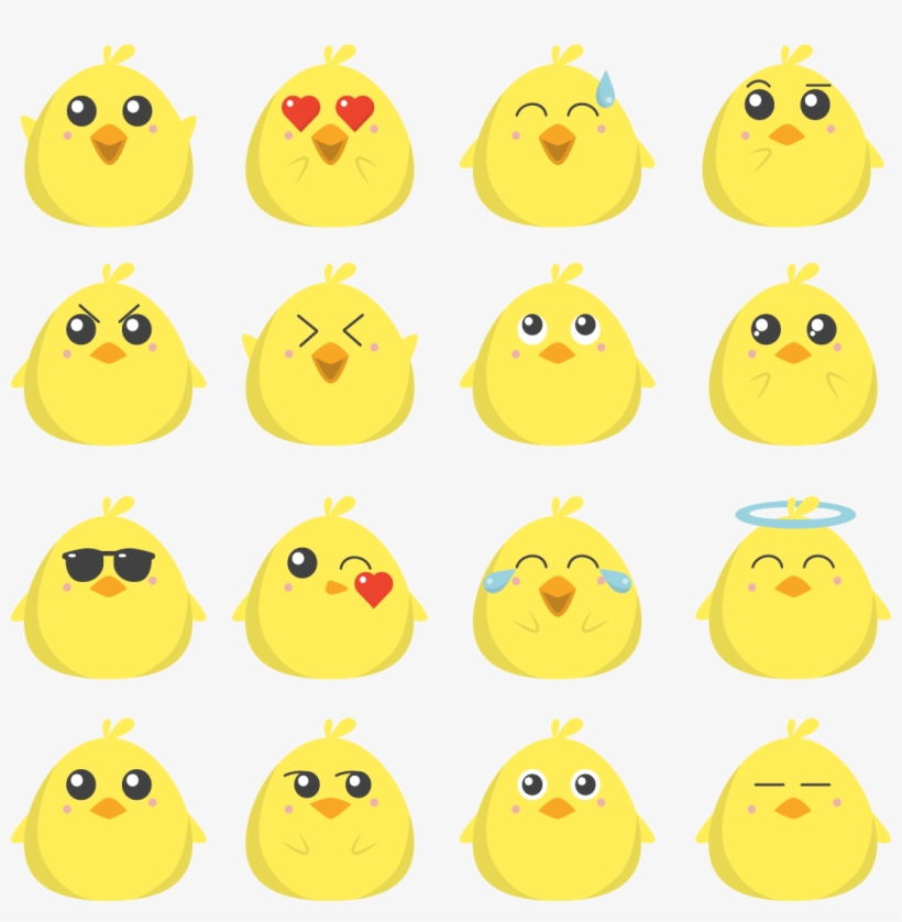 Drawing Rooster Essential Cute Little Yellow Transprent - Clock, transparent png download