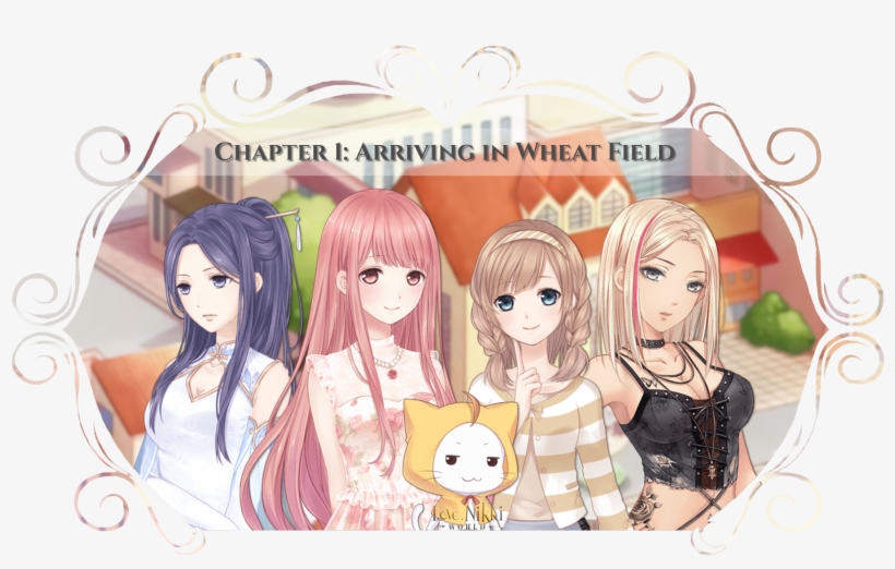 Nikki And Her Cat Momo Find Themselves Transported - Cartoon, transparent png download