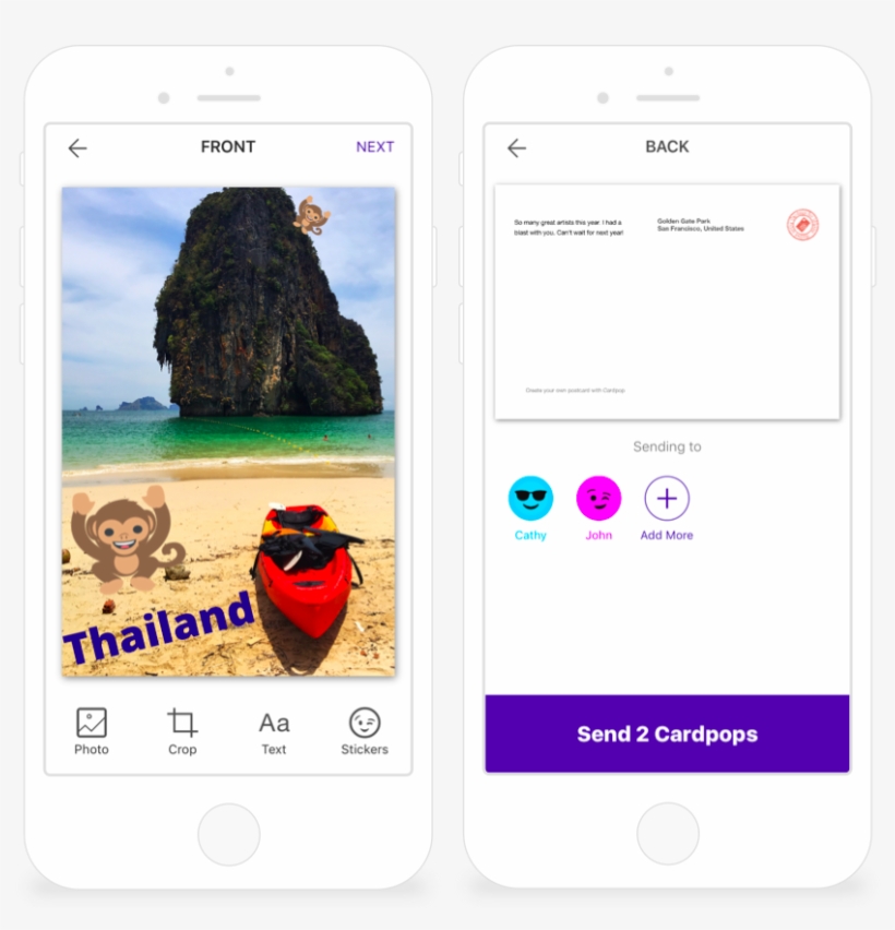 Apple Featured Cardpop, A Snapchat For Postcards, The - Iphone, transparent png download