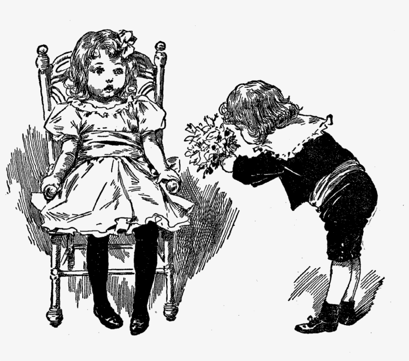 Vintage Girl Drawing Png At Getdrawings - Illustration, transparent png download