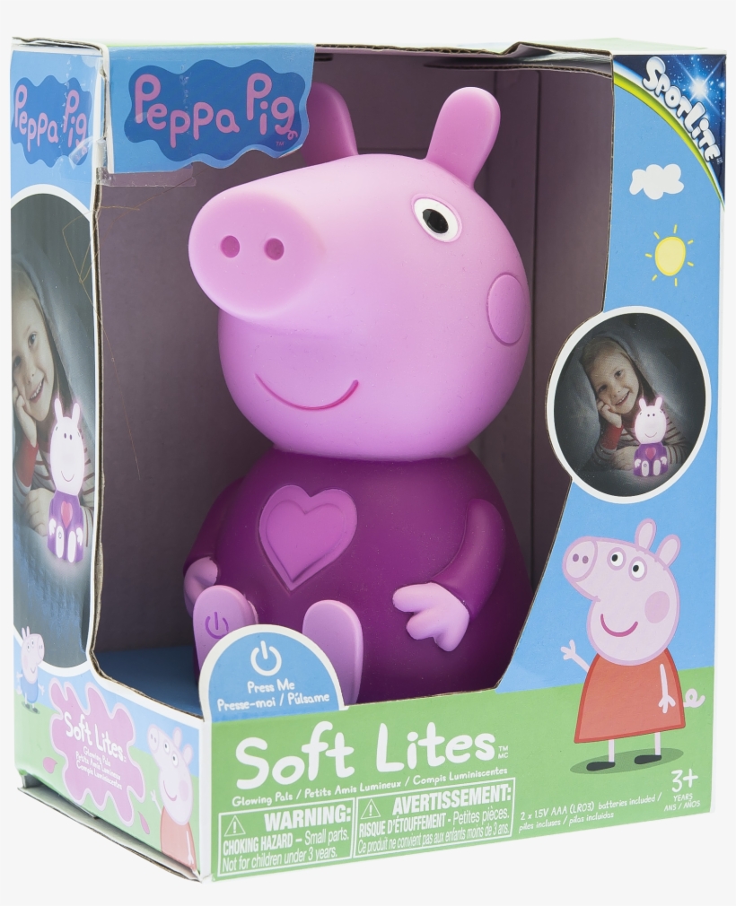 Plug Free And Portable Nightlight - Soft Lites Peppa Pig, transparent png download