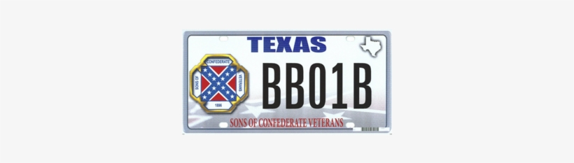Confederate Flag Still Contentious, As States Weigh - Texas Confederate Flag License Plate, transparent png download