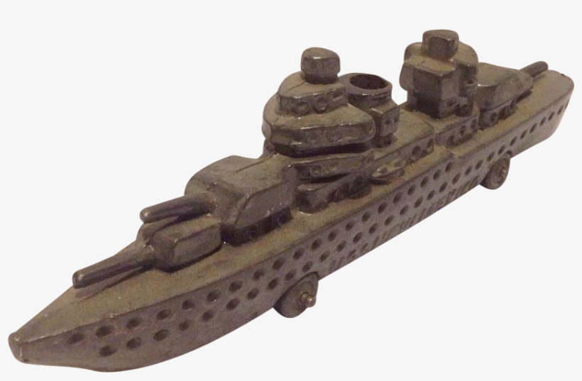Ww2 U - S - S - New Mexico Cast Iron Battleship Toy - Scale Model, transparent png download
