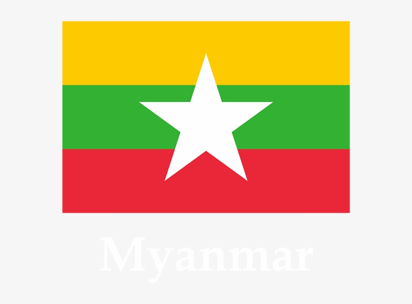 Bleed Area May Not Be Visible - Myanmar Flag Vector Free, transparent png download