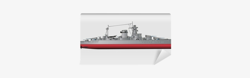 Vector Illustration Of Battleship Wall Mural • Pixers® - T2 Tanker, transparent png download