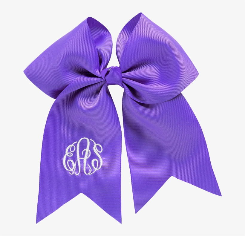 Purple Hair Bow - Monogrammed Hair Bows / Customized Hair Bow / Boutique, transparent png download