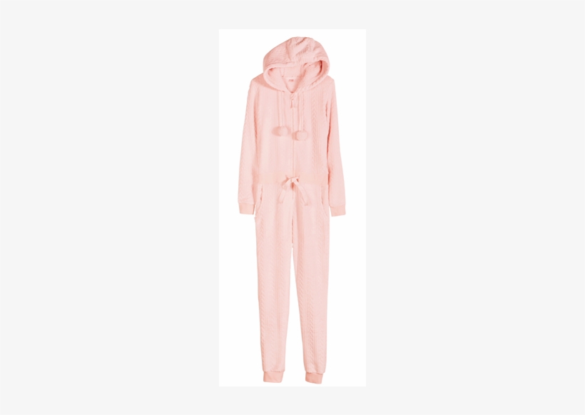 Ladies' Pajama Jumpsuit, Pink - Pajamas, transparent png download
