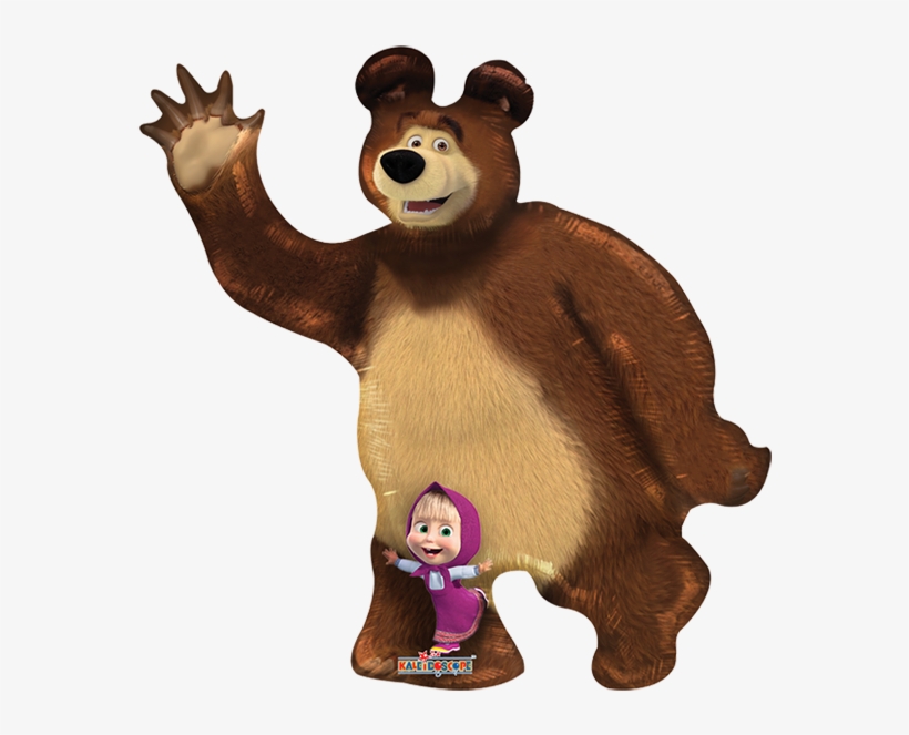 Oso Y Masha 14" Globo Metálico - Globos De Masha Y El Oso, transparent png download