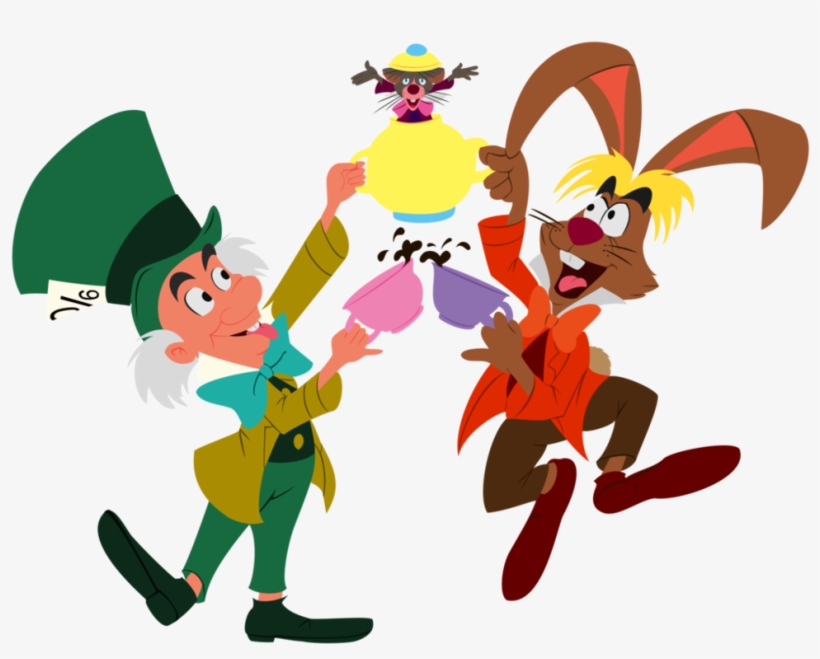 Clip Art Free Download March Hare Dormouse By Tewateroniakwa - Del Liron De Alicia En El Pais De Las Maravillas, transparent png download