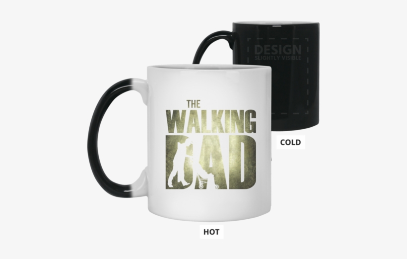 Mens Walking Dad - Heat Sensitive Mug Color Changing Coffee Mug, transparent png download