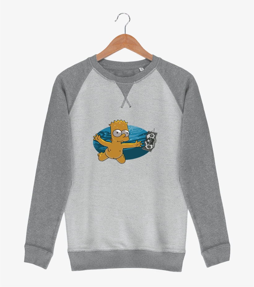 Sweat French Terry Bart Simpson By Lisartistaya - Naked Bart Simpson Underwater Movies Huge 47x35 Print, transparent png download