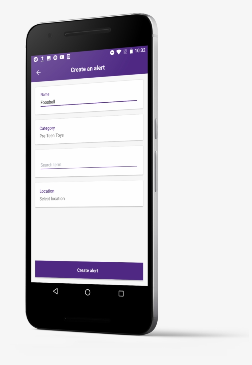 Angled Create Alert - Portable Network Graphics, transparent png download