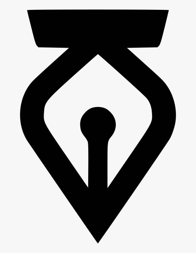 Fountian Tip Vector Editor Outline Comments - Scalable Vector Graphics, transparent png download