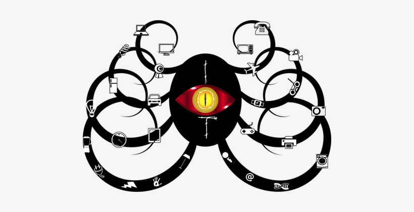 Octopus Tentacles Five Eyes Dhs Cia Fbi Ns - Internet Of Things Ddos, transparent png download