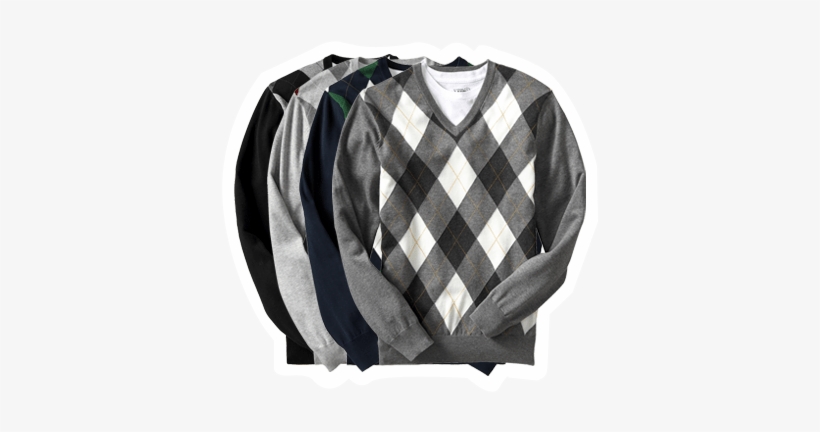 Old Navy's Item Of The Week Is Their Men's Argyle V-neck - Sweater For Men Orange Old Navy, transparent png download